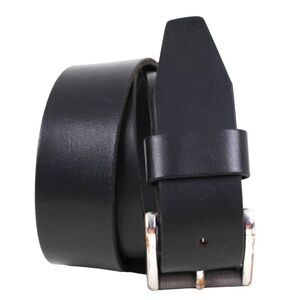 1901 SADDLE BLACK GENUINE LEATHER 1.5"Wd CASUAL DRESS MEN'S BELT Sz 34 (T99